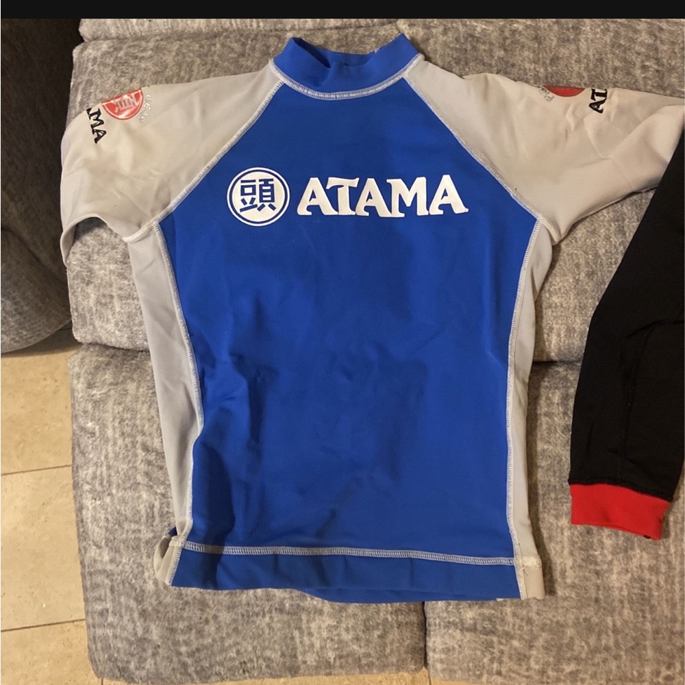2 Atama rash guards. Kids medium.